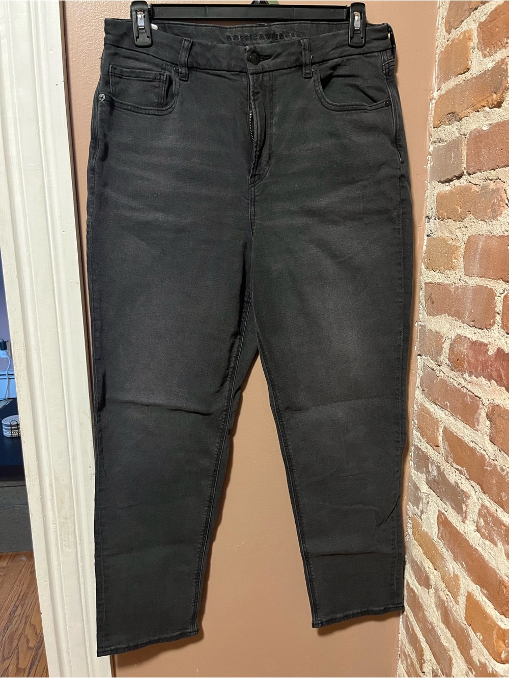 American Eagle Dark Wash Curvy Mom Jean Size 14